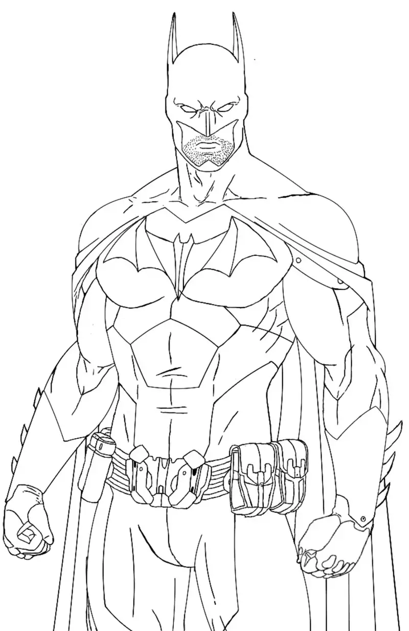 hình tô màu batman ngộ nghĩnh