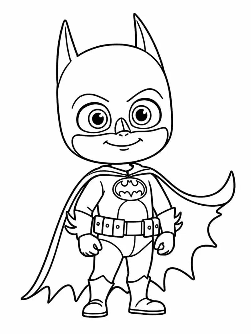hình tô màu siêu nhân batman ngầu
