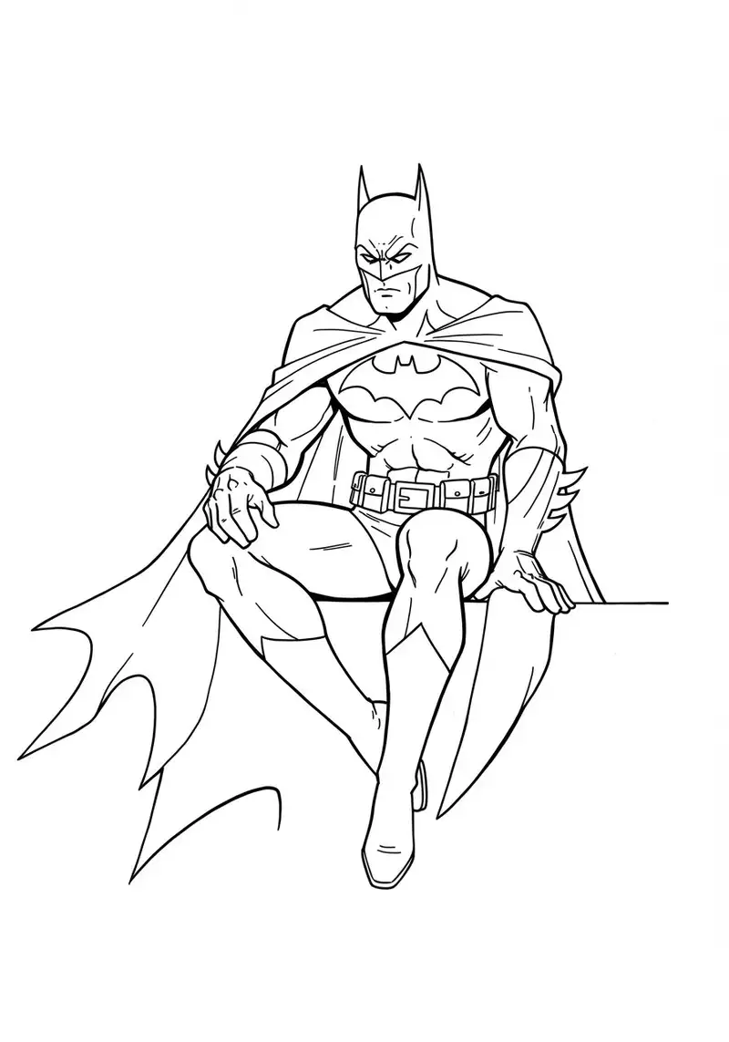 in ngay tô màu batman chất lượng cao