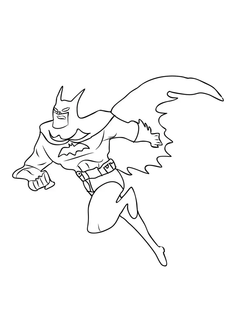 in tô màu batman cho bé tại nhà