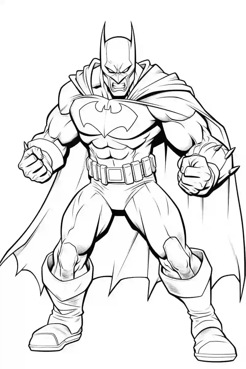 mẫu tranh tô màu batman sắc nét