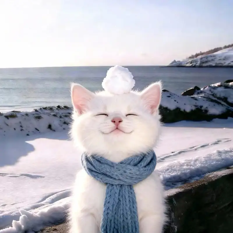 mèo vô tri avatar cute cực đáng yêu