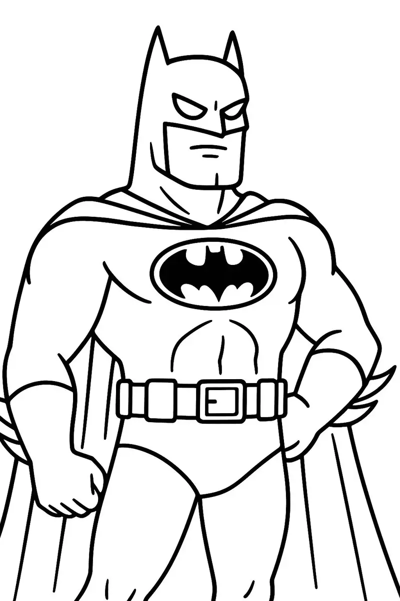 tải miễn phí tô màu batman đẹp