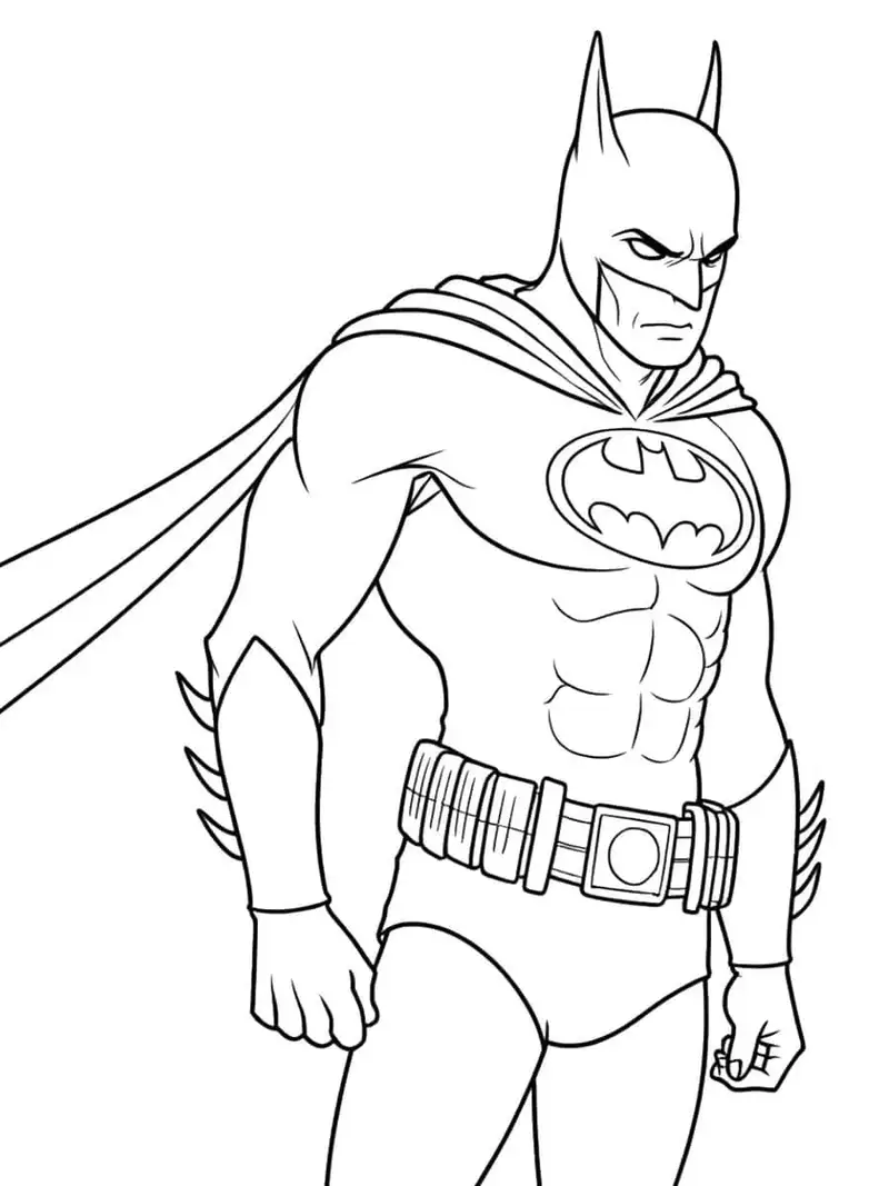 tô màu batman cho bé dễ thực hiện