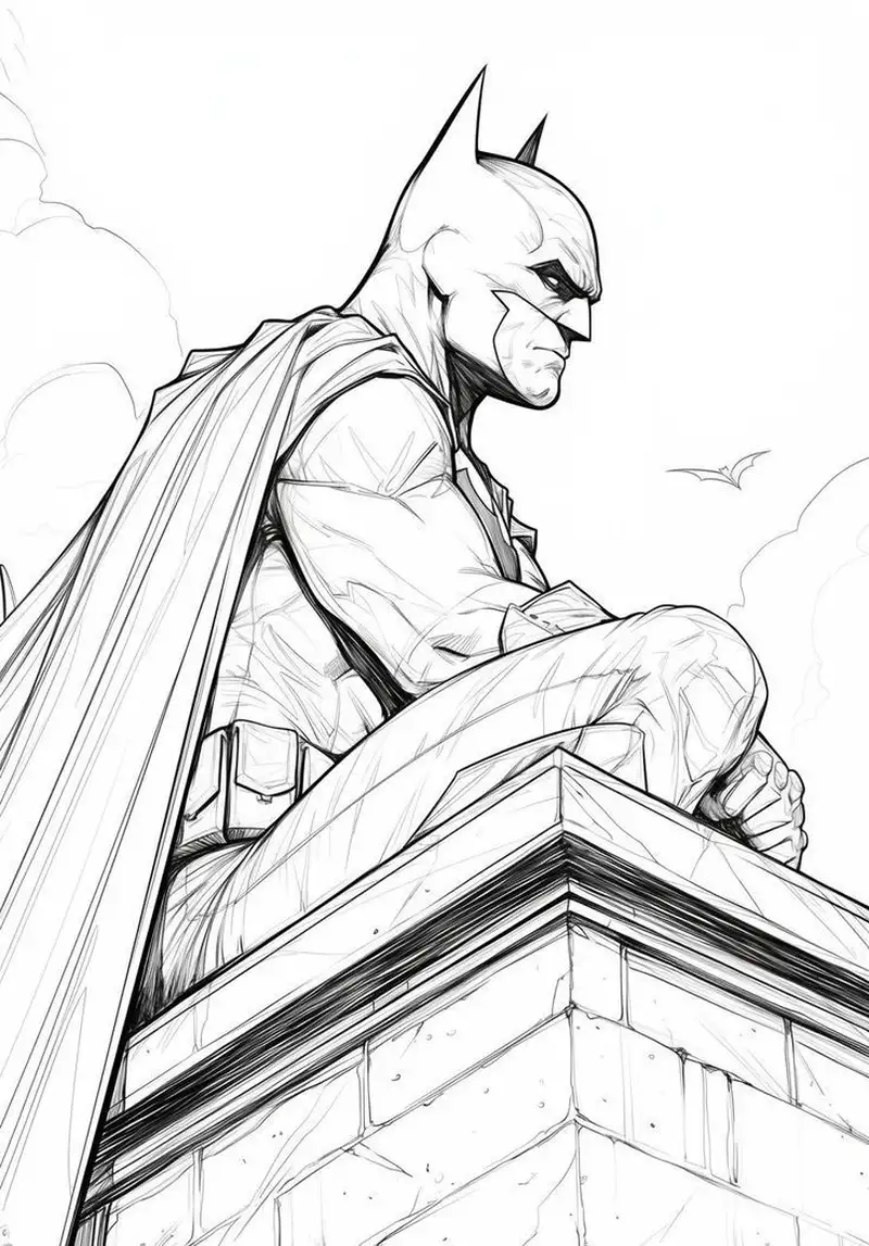 tô màu batman cho bé tập tô
