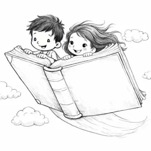 tô màu quyển sách khổ lớn