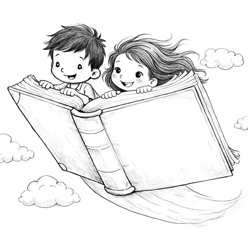 tô màu quyển sách khổ lớn