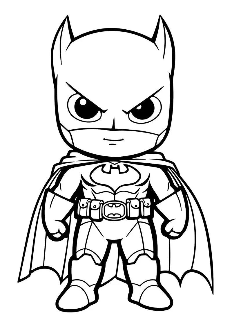 tô màu siêu nhân batman cho thiếu nhi