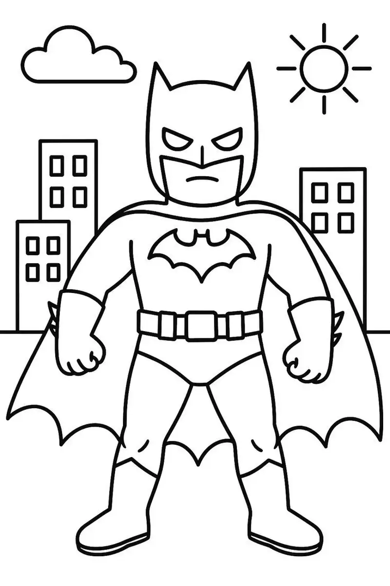 tô màu siêu nhân batman cực đẹp