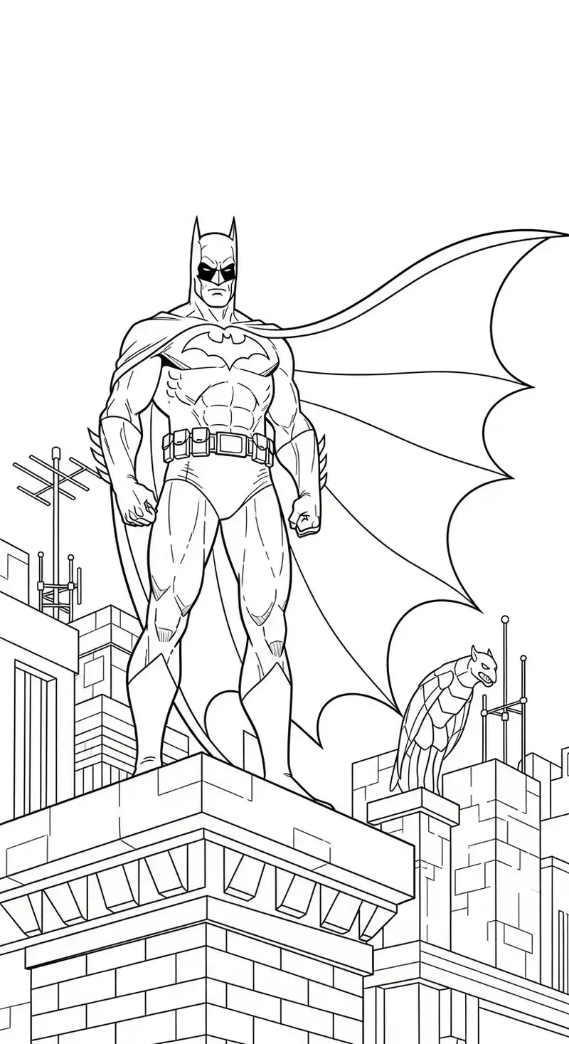 tranh tô màu batman chất lượng cao
