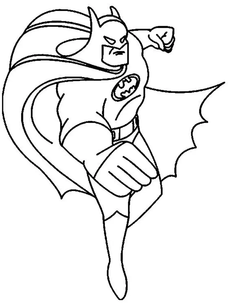 tranh tô màu batman cho bé mầm non