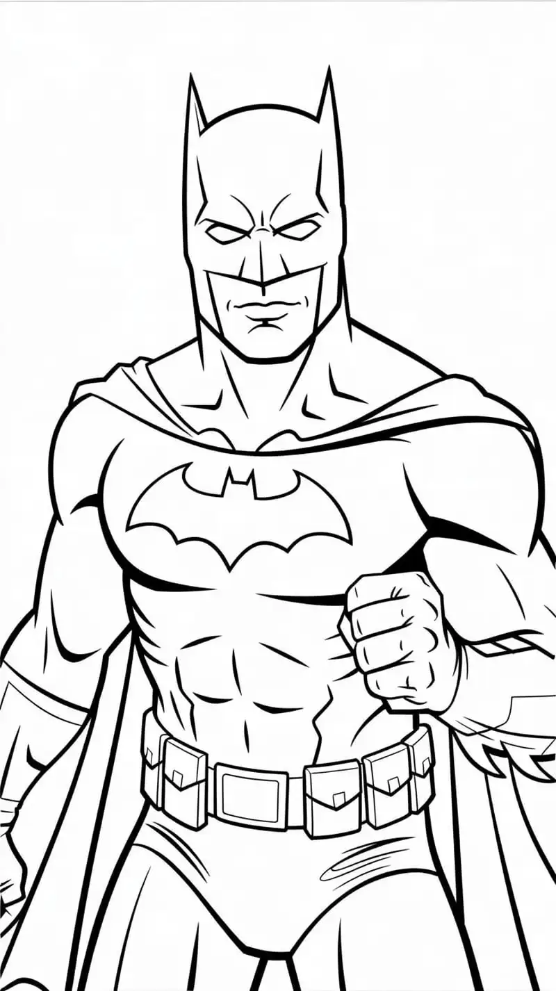 tranh tô màu batman khổ A4